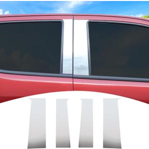 PDKLIN for Colorado Pillar Post Trim Panel Cover Fit for Chevy Colorado/GMC Canyon 2014-2022 Chrome Exterior Accessories 4pcs