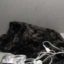 Electric Heated Throw Blanket - Faux Fur Sherpa 50"x60" Fast Heating Bed Blankets Throw with 6 Heating Levels & 4 Hours Auto Off, Over-Heat Protection ETL,  Black