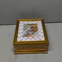 TWING 8x10 Gold Picture Frames Set of 6,Rustic Gold Frames Display Pictures 5x7 with Mat or 8x10 without Mat,Tabletop Display and Wall Mounting Collage Photo Frame Set for Wall Gallery