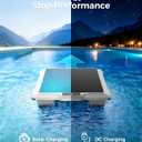 T2B Solar Pool Skimmer Robot via App & Remote Control, 2026 Upgraded Automatic Robotic Pool Surface Cleaner with 24/7 Cleaning, Dual Charging, Auto-Dock & Smart Nav, Inground & Above-Ground Pools