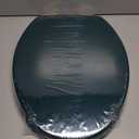 Angol Shiold Wood Toilet Seat, Zinc Alloy Hinges (Elongated, Dark Green)