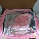 5-in-1 Baby Walker, Baby Walkers for Boys Girls 6-12 Months, Foldable Activity Walker, Toddler Infant Walker with Bouncer, Adjustable Height, Removable Footrest, Feeding Tray, Music, Pink