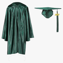 Shiny Kindergarten Graduation Cap and Gown Set 2025 36