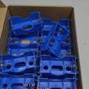 LEIFIDE 16 Pieces D Cell Battery Holder Series or Parallel Storage D Size Battery Case Physical Science Plastic D Battery Holder Box Container, Blue