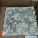 N&T NIETING 20PCS Wooden Christmas Ornaments 4.7 Inch Large Unfinished Snowflake Cutouts for Hanging Christmas Tree DIY Kids Craft Holiday Party Home Indoor Boho Decor