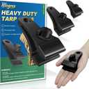 Hlogree 40Pcs Upgrade Large Tarp Clips Heavy Duty Lock Grips for Tarps,Outdoor Heavy Duty Clamp Lock Grip,Car Cover Tie Down Clips Clamps for Pool Cover Camping Caravan Canopies,Tarp Tie Downs