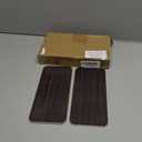 2Pcs 8.6x4'' Water Absorbent Diatomite Coasters Diatomaceous Earth Drying Mat, Grooved Design Water Absorbing Stone for Home Bathroom Decoration Home Warming Gift(Dark Brown)