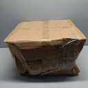 Cat Litter Box Plant Furniture Enclosure, Hidden Handwoven Rattan with Cat Litter Box and Artificial Plants, Odor Control Filter, Real Stones in Living Room, Bedroom, Corner (Brown)