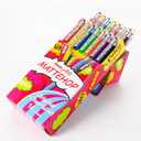 Pentel Mattehop Gel Pens, Original + Cheerful Colors Box Set, (1.0mm), Bold Line, 14 Assorted Colors (K110-V14ST)