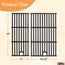 BQMAX 17 Inch Grill Grate for Charbroil Performance 2 Burner 463660421 463655621 463630422 463630021 G426-0005-W1 G426-0004-W1, Cooking Grate for Charbroil Grill Replacement Parts 2 Burner