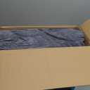 Intex Inflatable Pull-Out Sofa: Velvety Surface, 2-in-1 Valve, Cupholder, 46" x 88" x 26" - Blow-Up Couch and Folding Queen Size Air Mattress Bed, Grey