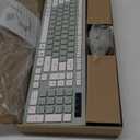 Wireless Keyboard and Mouse Combo, Full-Sized Wireless Keyboard and Adjustable DPI Mouse, 2.4GHz USB Receiver, Silent Keyboard and Mouse for PC, Windows, MAC, Desktop, Laptop (Avocado Green)