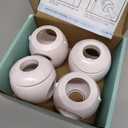 Child Safety Door Knob Cover (4 Pack) Hard-to-Remove Dual-Lock Door Handle Covers for Kids - Reusable Baby Proof Door Knob Locks - Installs Easily, No Tools Needed (White)