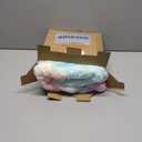 Cozy Bliss Faux Fur Throw Blanket for Couch, Cozy Warm Plush Striped Blanket for Sofa Bedroom Living Room, 50 * 60 Inches Tie-dye Rainbow