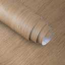 24"x354" Light Brown Wood Wallpaper Peel and Stick Wood Looking Contact Paper for Countertops Waterproof Wallpaper for Bathroom Shower Bedroom Wooden Contact Paper Self Adhesive Wood Grain Vinyl Wrap