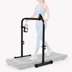 Walking Pad Handle Bar Only, Treadmill Handlebar for Walking Pad with Phone & Water Bottle Holder, Adjustable Handrail Height, Heavy-Duty Steel