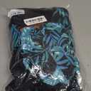 Arolina Plus Size Swimsuit for Women Two Piece Modest Tankini Full Coverage Tummy Control Bathing Suits with Shorts (Blue Leaves)