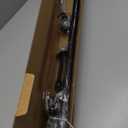 1 Inch Blackout Curtain Rods for Windows Patio, Adjustable Room Divider Curtain Rod Wall Mount & Ceiling Mount for Indoor & Outdoor, Black, 28" to 48"