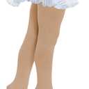 Ballet Tights for Girls - Ultra Soft Elastic Footed Tights for Toddler Girls - Warm Stockings (Beige)