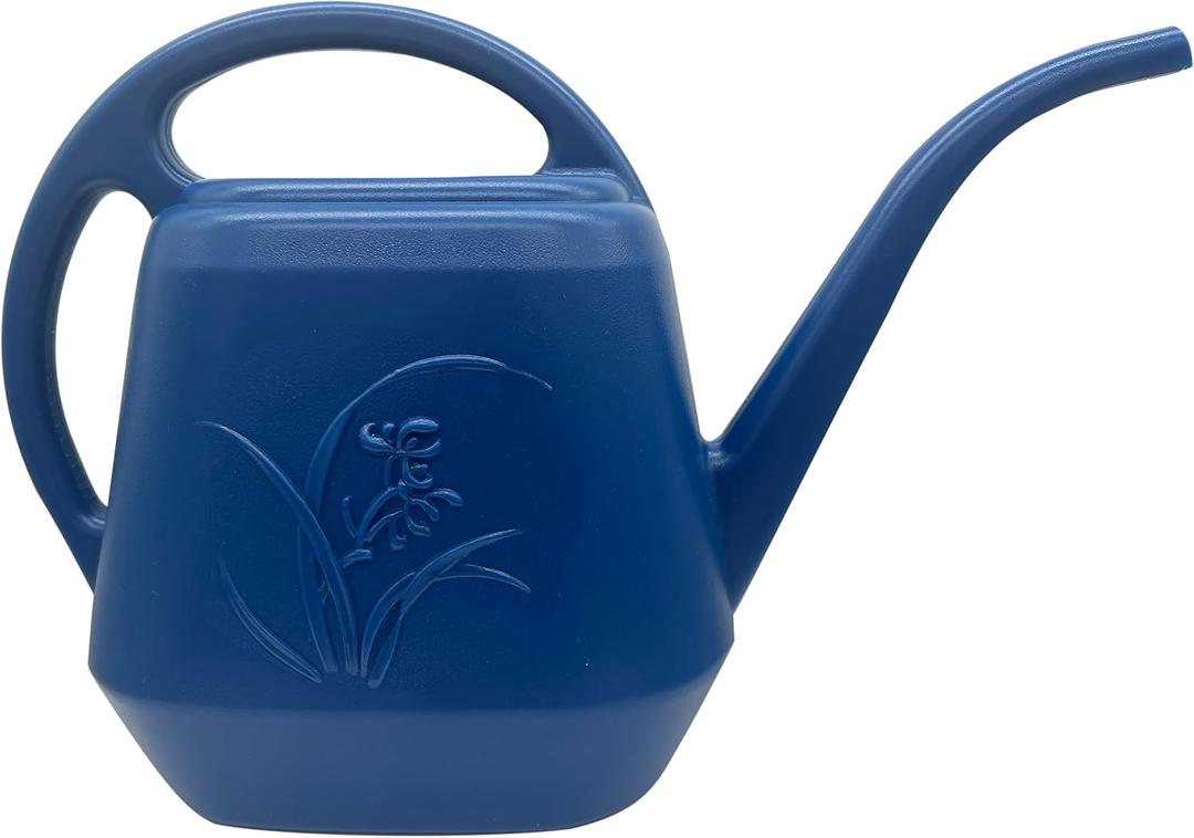 2 x Plant Watering Can - Blue - 1/2 Gallon