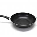 Bzayeat 12 Inch Non-Stick Ceramic Stainless Steel Frying Pan - With Lid & Helper Handle, Induction Compatible Skillet, Dishwasher & Oven Safe Up to 600F, Detachable Handle, Perfect for 4 People