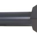 Ivilon Drapery Treatment Window Curtain Rod - Faceted Hexagonal 1 inch Pole. 28 to 48 Inch. Black