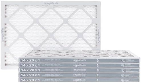 Amazon Basics 14x20x1 Air Filter 6 Pack, Merv 8 AC Furnace Filters