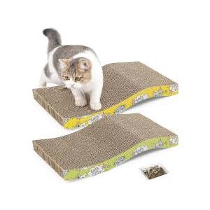 Cat Scratching Board Small Cat Scratcher Cardboard Cat Scratchers for Indoor Cat Cardboard Scratcher(2pcs)