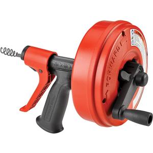 rigid power spin and drain cleaner with auto feed technology