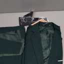 Furuyal Men's Suits 3 Piece Slim Fit Suit Set,Two Button Wedding Business Tuxedo Solid Blazer Jacket Vest Pants with Tie (Large, Dark Green)