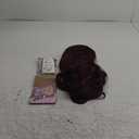 Burgundy Wig with Bangs for Women Long Burgundy Wavy Wigs 26 Inch Dark Red Wigs Natural Looking Heat Resistant Synthetic Wig for Daily Party Use