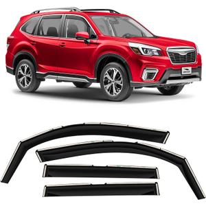in-Channel Extra Durable Rain Guards for Subaru Forester 2019-2024, Window Deflectors, Vent Window Visors, 4 Pieces - 200714 (For Forester 19-24)