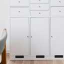 Cabinet Foot Pull for Trash Drawer Hidden Toe Kick Handle Easy DIY Installation Multifunctional Design Fits Various Kitchen Cabinet Styles 4.72X2.95 Inch