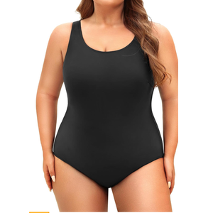 Holipick Womens Plus Size One Piece Swimsuits Tummy Control Bathing Suits Sporty Swimwear, Large