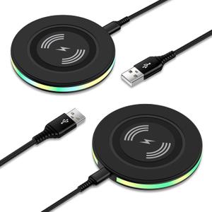 Pixel Wireless Charger for Google Pixel 10a 10 Pro XL 9a 9 Pro XL Fold 8a 8 Pro 7a 7 Pro 6 Pro, 15W Android Wireless Charger Station Fast Charging Pad for Samsung Galaxy S25 Ultra S25 FE S24 S23 S22 (Black)