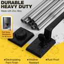 Kolet Front Door Lock Set, Front Door Handle and Deadbolt Set, Single Cyclinder Exterior Door Lock Set, Heavy Duty Zinc Alloy, Reversible for Right & Left Opening, Matte Black
