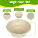 Paper Bowls, 100% Compostable Disposable Soup/Salad Bowls 48 Oz 50 Pack, PFAS-Free BPI Certified Eco-Friendly Hot/Cold Food Bowls, Natural Brown
