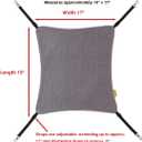 Cat Hammock for Cage Crate, Adjustable Soft Large Pet Bed- Holds 30lb for Ferret & Kitten