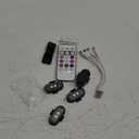 4PCS Wireless LED Strobe Lights with Remote Control, 8 Colors Rechargeable Led Lights Anti-Collision LED Emergency Warning Lights for Car Motorcycle Bike Drone Aircraft