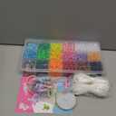 Funtopia Beads for Crafts, Pony Beads Keychain Making Kit, Bead Pets Art Crafts for Kids Beginners, Birthday Party DIY Craft for Girls Boys (1500 Bead, 30 Designs)