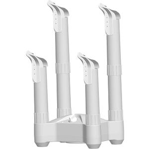 LifeSmart BD001 4 Post Fast Airflow, Timer, and 250W Convection Heater, Quick and Efficient Dryer for Work, Snow Boots, Canvas Shoes, Socks, and Gloves with Overheat Protection, Small, White