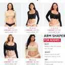 Nebility Arm Compression Sleeve Women Arm Shaper Post Surgery Post Surgery Front Closure Bra Small