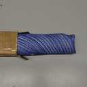 SHACOS Round Braided Placemats 15 inch Set of 4 Washable Cotton Polyester Braided Kitchen Table Placemats for Home Wedding Party (Blue White, 4)