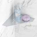 Shower Corner Shelf 304 Stainless Steel 10" Corner Shelf Bathroom Shampoo Holder for Shower Floating Corner Shelf for Wall, No Drilling, Matte Black