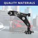 Control Arm Replacement for Front Left and Right Lower Control Arm with Ball Joint Assembly Suspension Kit with 2013-2016 Mazda CX-5 2014-2020 Mazda 6-2 Pcs