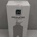 1 Gallon Water Bottle Insulated | Thickened Stainless Steel Vacuum Metal Water Jug | Portable Sports Large for Gym and Hiking with Straw, Carrier Bag, Handle Strap | BPA-Free 128 oz (Advanced Black)