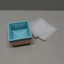 Silicone Freezer Tray for Soup Ice Cubes: 2-Cup Freezing Trays with Lid for Meal Prep - 4Pack Silicon Soup Portion Freeze Tray Make Stock Souped Ice Cube (Green+Blue+Aqua+Pink)