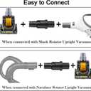 12 Pcs Vacuum Attachments Accessories for Shark Navigator Lift Away Attachments, Fit NV350 NV352 NV355 NV356E, Rotator NV500 NV501, Rocket HV301 Series Upright Vacuum, 1 1/4" (32mm) Vacuum Attachments