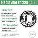 2 x 314PI (3pcs) Broom Pusher Certified Sticker, Hard Hat Sticker, Helmet Sticker, Water Assitant for Laptop, Phone, Kindle Sticker, Contruction Stickers, Lineman Stickers, Hard Hat Stickers (Size 2")