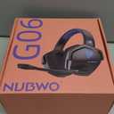 NUBWO Wireless Gaming Headset with Mic for Ps5 Ps4 PC, Zero Interference, 100-Hour Battery All-Day Play, 23ms Sync for Fortnite & Call of Duty/FPS Gamers, Triple Mode All Devices Compatible - Blue